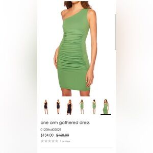 Susana Monaco One Arm Gather Dress NWT